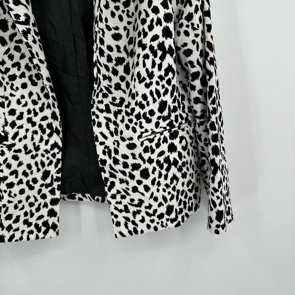 Neiman Marcus Exclusive Womens Animal Print Blazer Size XL Jacket Boho Statement - Picture 6 of 9
